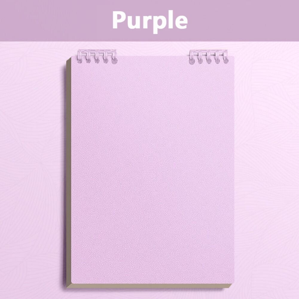 60Sheets/Book A5 Loose-leaf Notebook Flip Up Color Diary Book Horizontal Line Inner Pages Detachable Notepad School Office