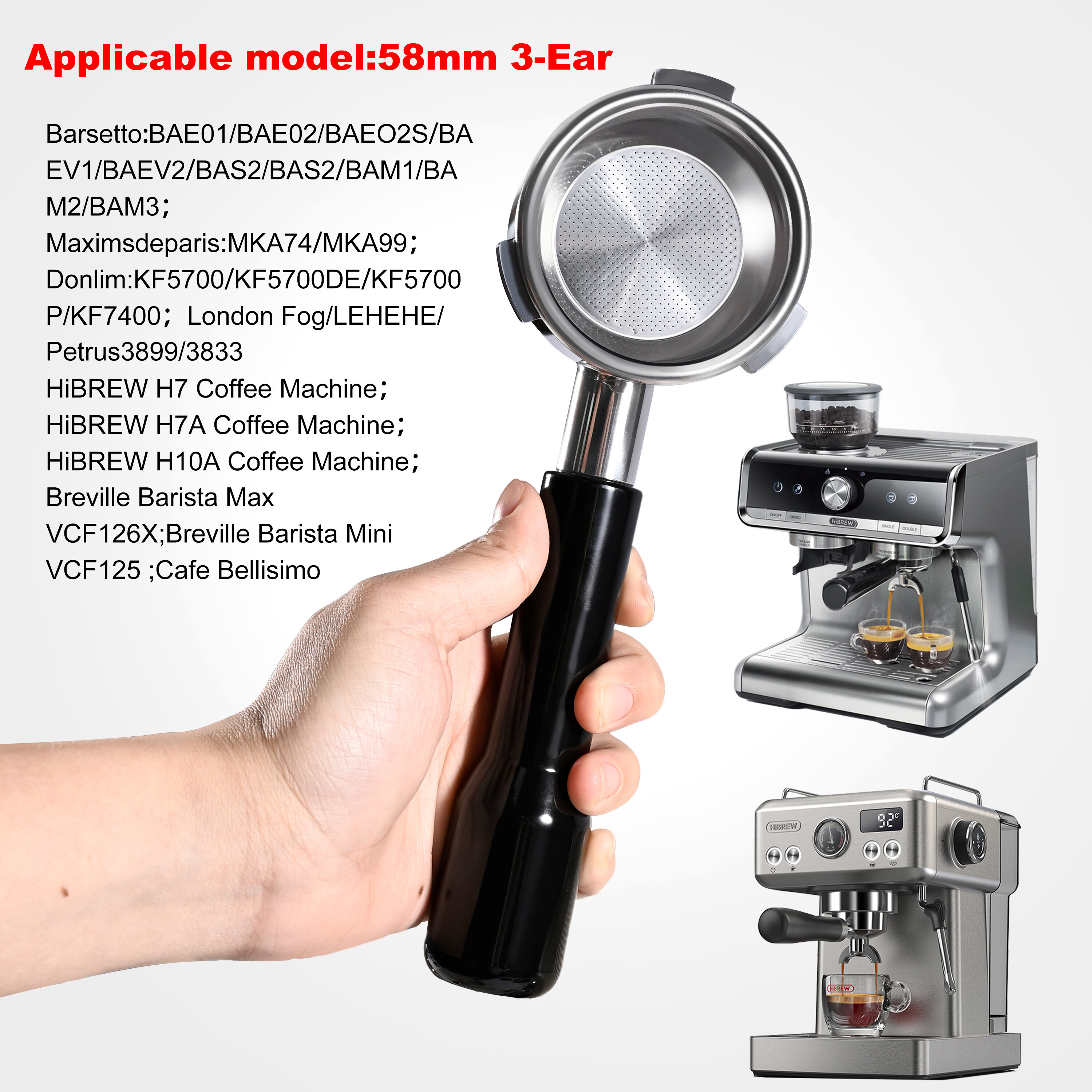 Hibrew H10A Coffee Machine - Temperature Adjustable Dual Boiler