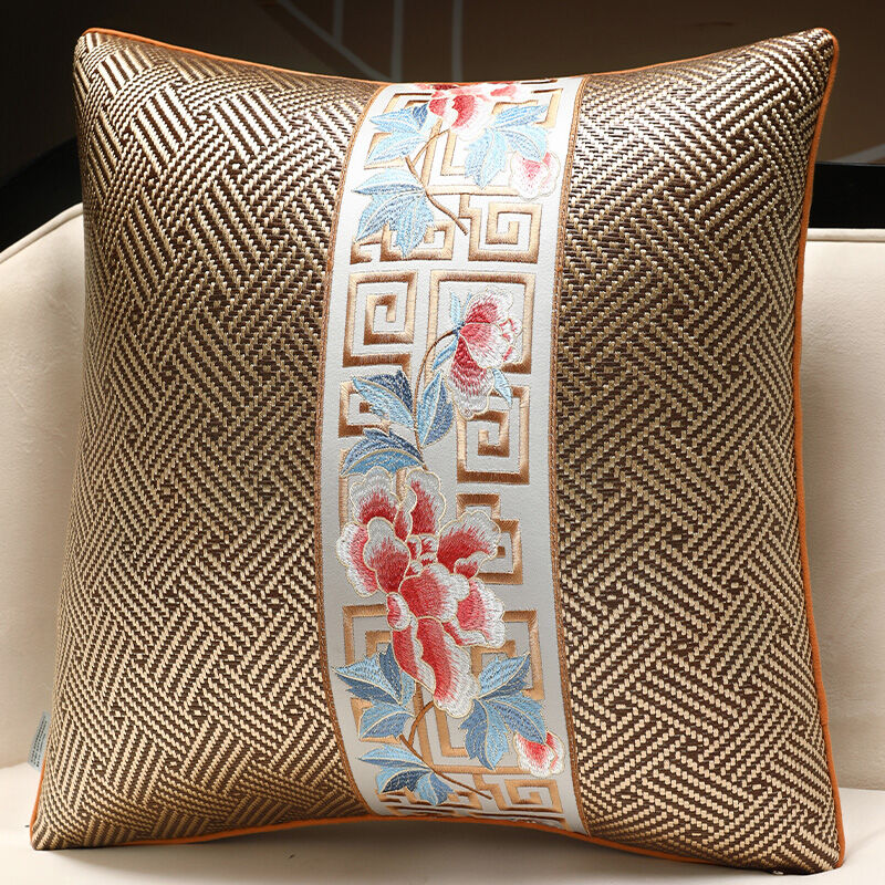 HUAMANSHENGTING | New Chinese Style Breathable Cushion Cover for Summer
