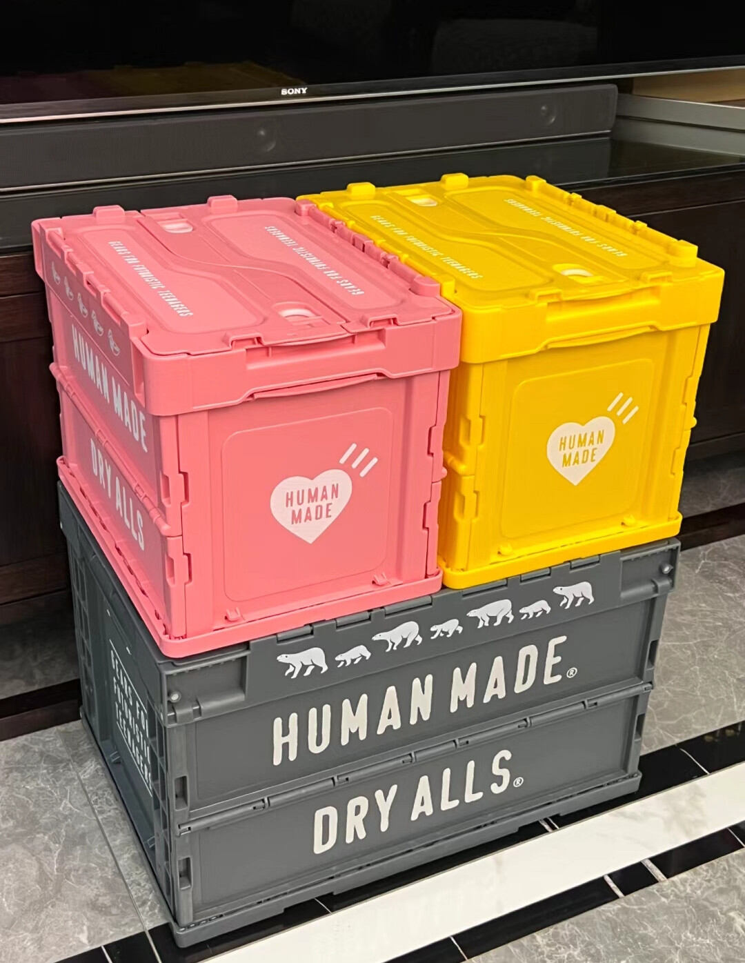 Human Made Foldable Camping Organizer 50L Capacity Storage Box For