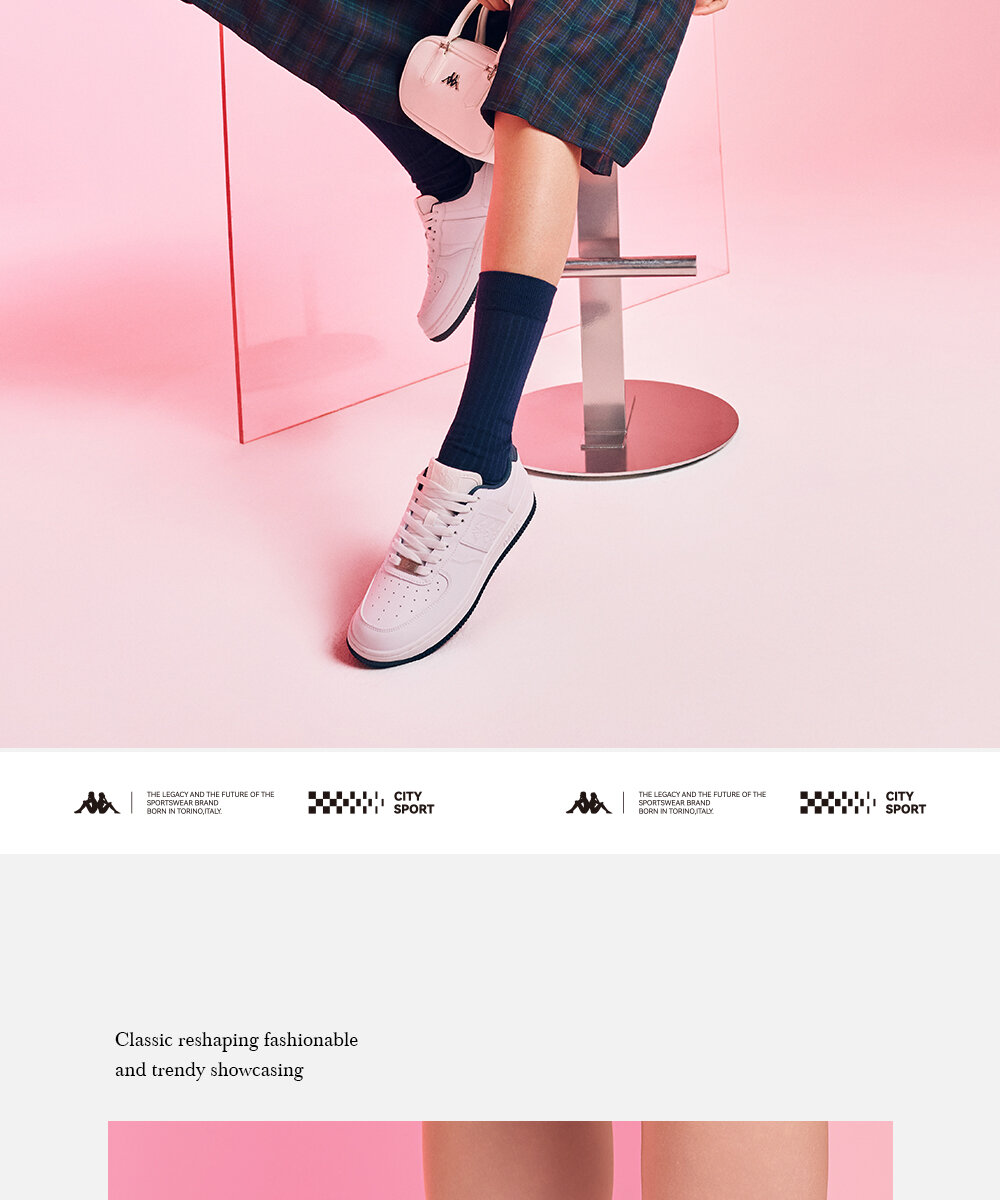 Scarpe casual da donna Kappa 2025 Estate New Style Retro Sneakers sportive con fondo spesso alzato versatili e piatte con punta tonda