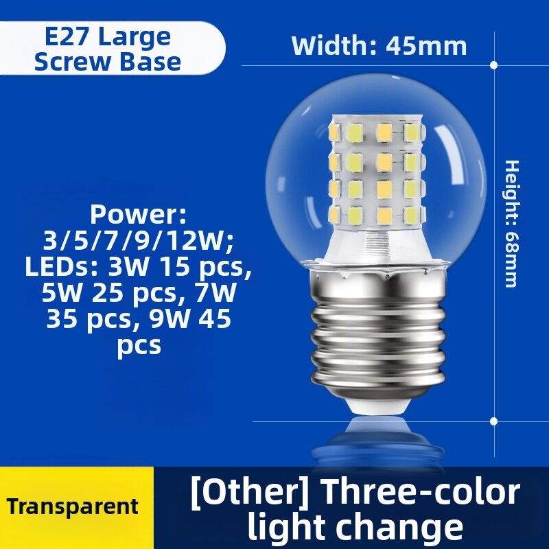 Energy Saving E27 Screw Base LED Bulb round Mini Ball Shape Nordic Living Room Bedroom Ceiling Light Bulb Home Decor Lighting