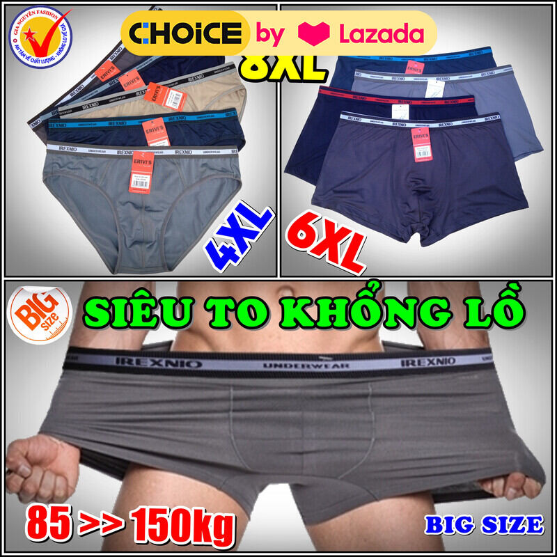 [HCM] SIÊU TO KHỔNG LỒ: 1 chiếc Quần lót nam BigSize, quần sịp nam chỉ dành cho người mập 80-150kg