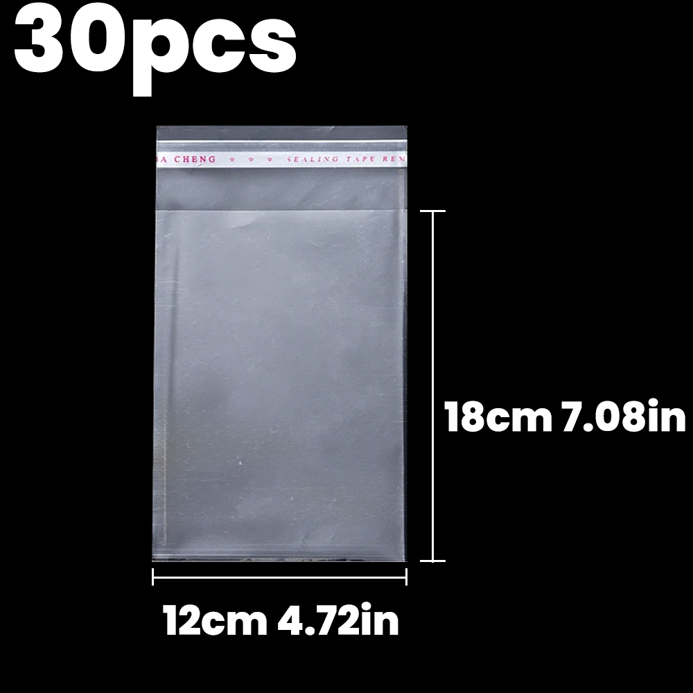 Clear Self Adhesive Bag Resealable Waterproof Gift Food Candy Pacakging OPP Plastic Bag Cellophane Storage