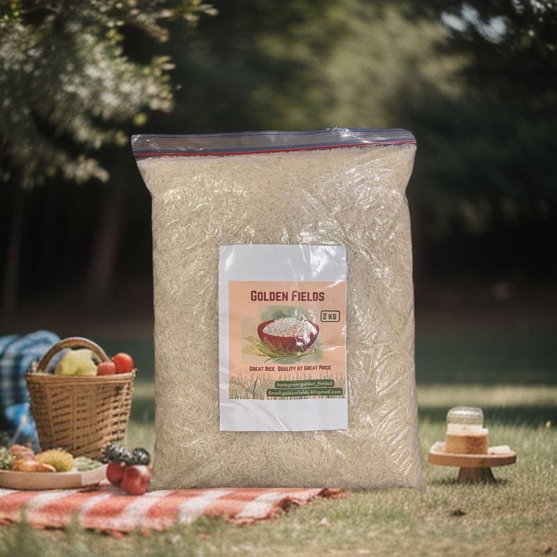 Golden Fields High Quality Super kernel Basmati Rice(2kg pack) | Daraz.pk
