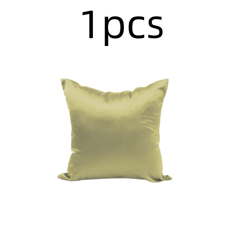Imitated Silk Pillow Case 100% Satin Cushion Cover 50X50 Solid Pillowcase 60x60cm Home Decor for Sofa Chair 45x45 40X40 Smooth