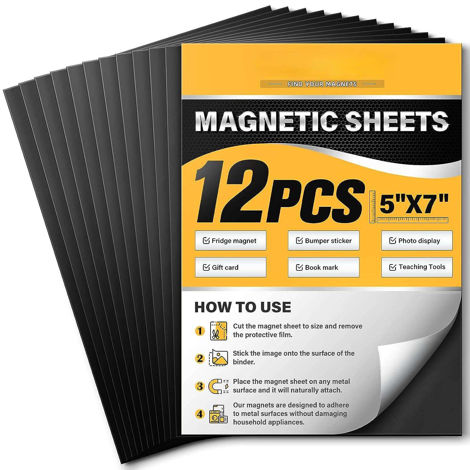 A4 Flexible Strong Magnetic Sheet - 8 Colors - Fridge/Advertising/Teaching