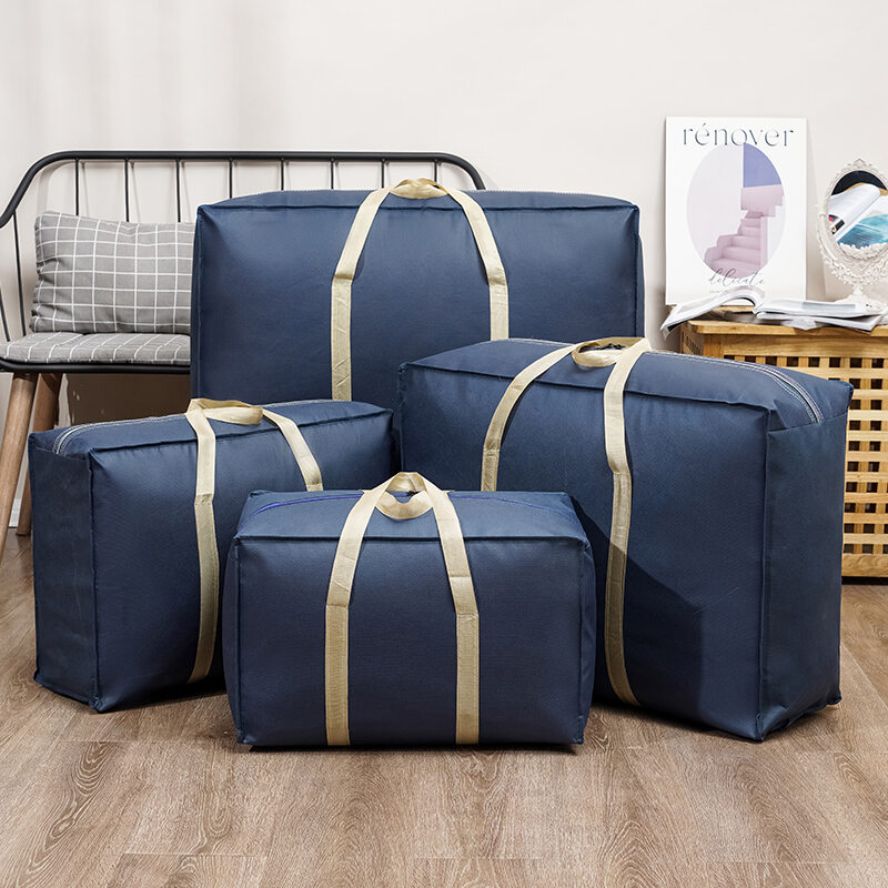 Traveling Snakeskin Bag Quilt Organizing Moving Packing Bag Kindergarten Storage Cotton Clothes Weaving Bag Large Capacity