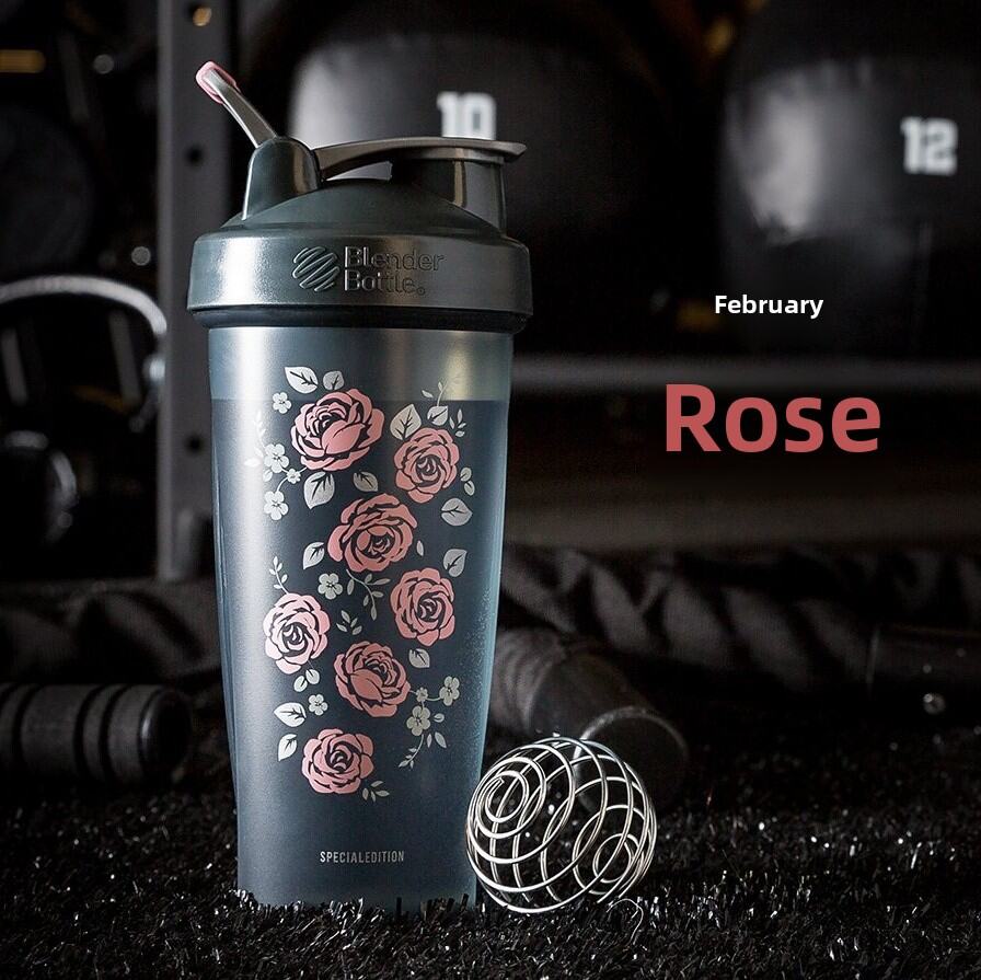 《314》Limited Collection Blender Bottle Fashion Fitness Sports Milkshake Dried Egg White Stirring Scale Shake Cup. 