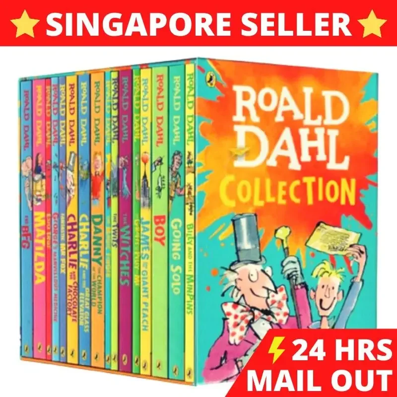 ⚡[16 BOOKS] Roald Dahl Collection Box Set | Roald Dahl Children's Book Package