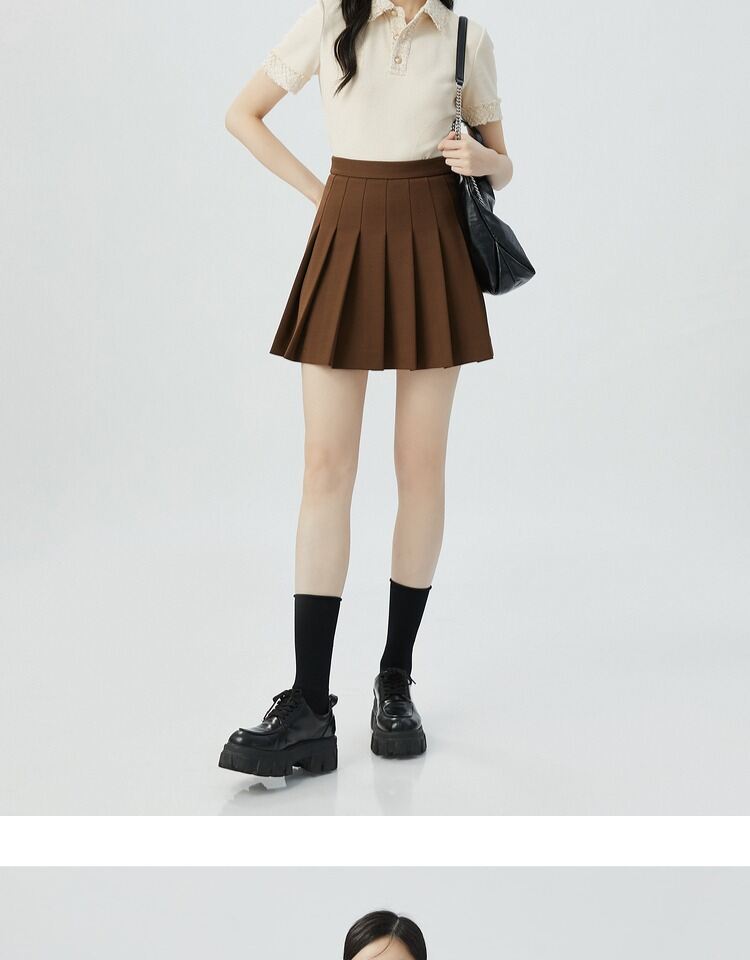 Girdear Amass Exquisite tweed patchwork w stylu klasycznym koszulka polo z krótkim rękawem damska letnie topy w czystym kolorze