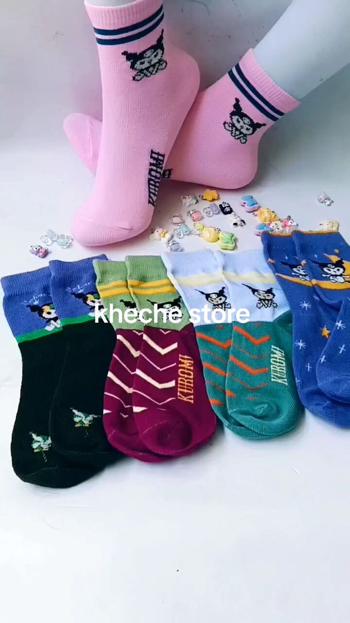 3 pasang kaos kaki KOROMI anak perempuan TK SDVIRAL 4-9 tahun