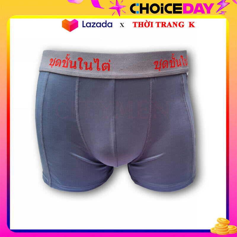 Quần sịp đùi quần lót boxer nam thun lạnh lưng thun bản to đẹp co dãn thoải mái