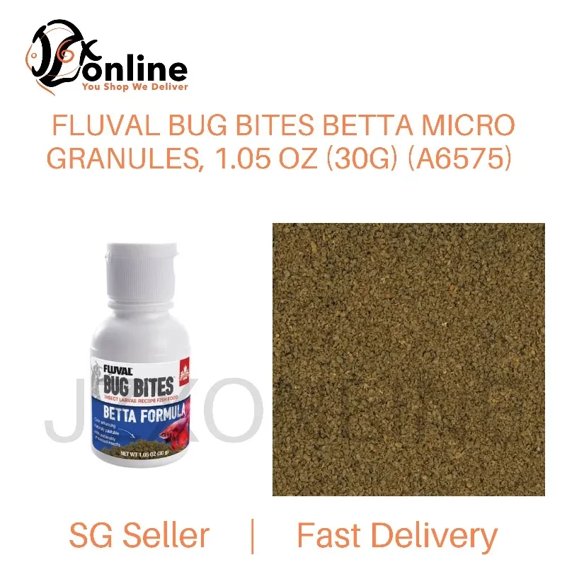 BUNDLE Deal : (2 bottles) FLUVAL Bug Bites Betta Micro Granules 30g