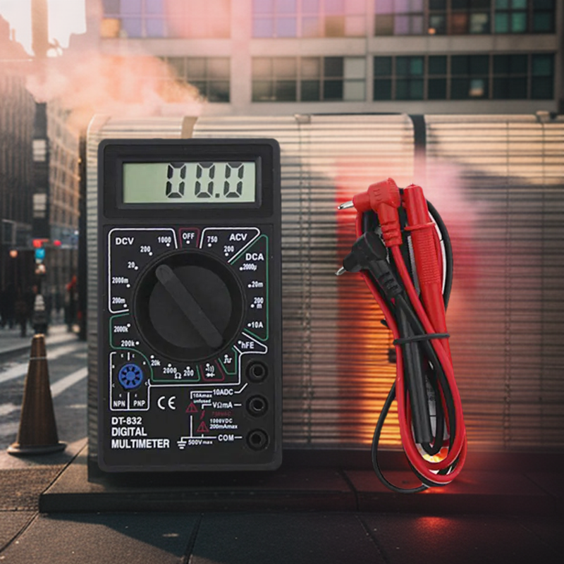 Professional DT832 Digital Multimeter-DT832 Digital Multimeter LCD DC Voltmeter Ammeter Ohm Tester AC/DC Voltage Digital Ampere Power Meter Test. 