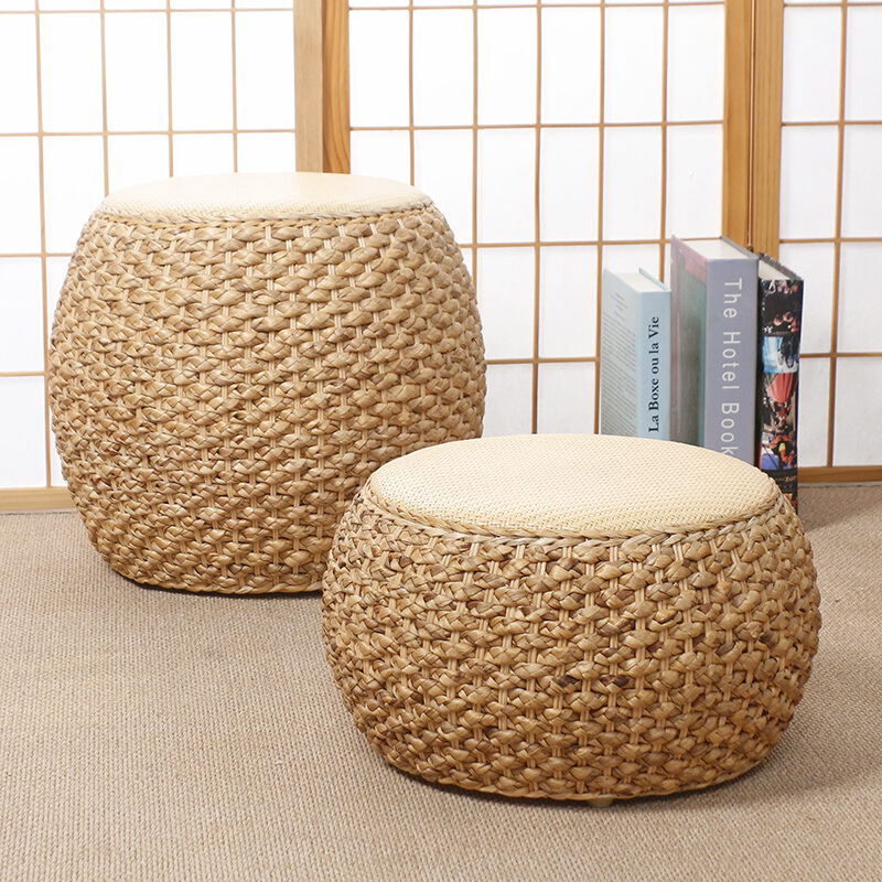 rattan garden stool