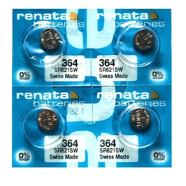 Renata 364 Watch Battery SR621SW Swiss Made Cell
