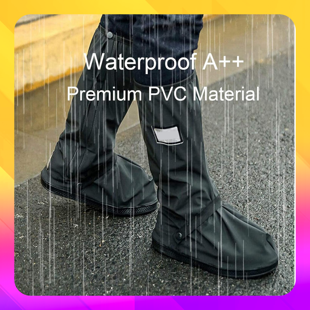 Penutup Sepatu Tahan Air Tabung Tinggi untuk Bersepeda Luar Ruangan Penutup Sepatu Tahan Air Tebal dan Tidak Licin Harga 23,900 rupiah*Gratis Ongkir