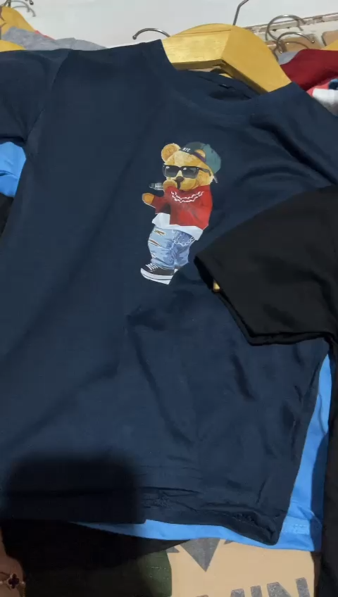 Kaos anak laki laki dan perempuan BEAR SKATE / baju anak unisex ukuran umur 1-10 tahun