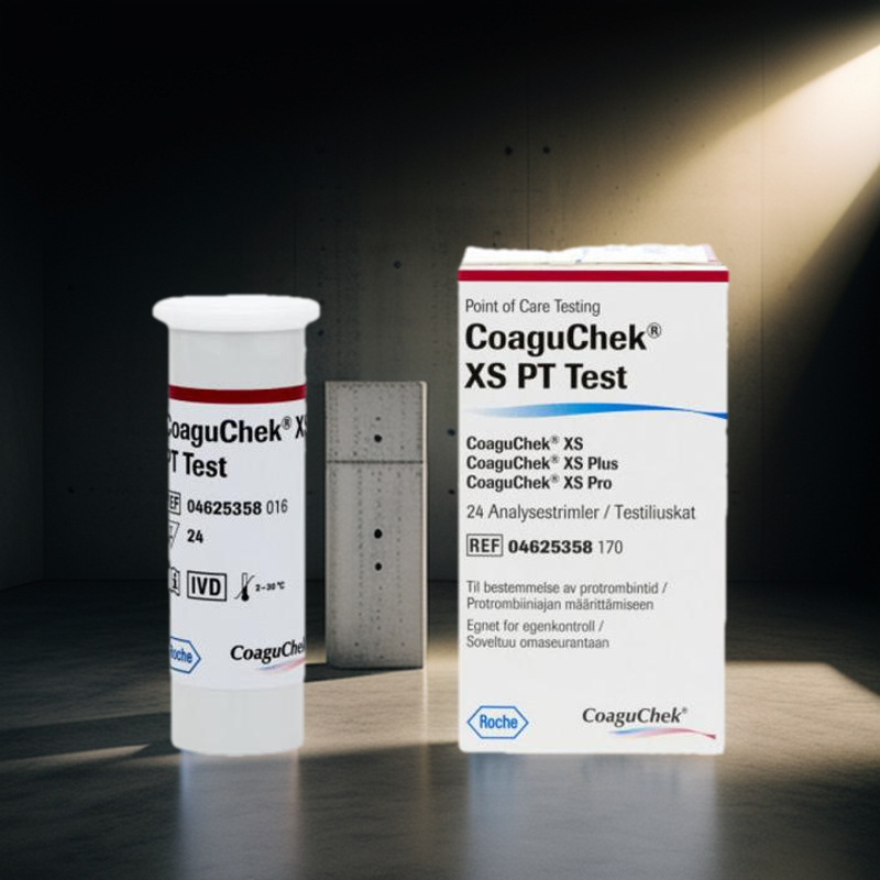 CoaguChek XS PT INR Blood Coagulation Testing Strip. 