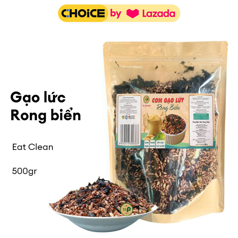 Gạo Lứt Sấy Rong Biển 500gr tốt cho người ăn kiêng giảm cân  Eat Clean từ Tân Lộc Phát
