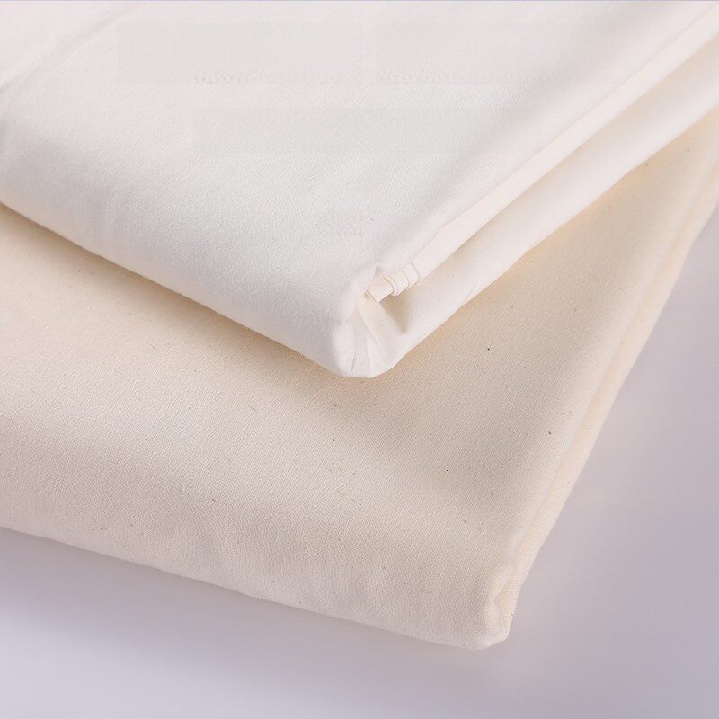 Pure Cotton White Raw Material Fabric Dyed Cotton Polyester Fabric for Clothing Design 3D Pattern Cutting White Embryo Fabric