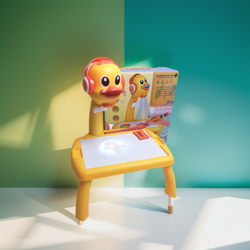 Educational Projector for Fun Playtime, Dream Projection Study Desk, Children Learning Study Led Projector, Art Drawing Table Toys, Kids Painting Board Desk.