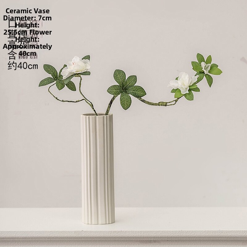 White Modern Ceramic Vase Home Decor