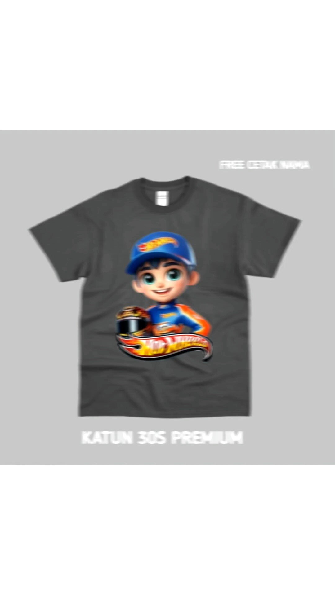 KAOS ANAK HOTWHELLS FREE CETAK NAMA