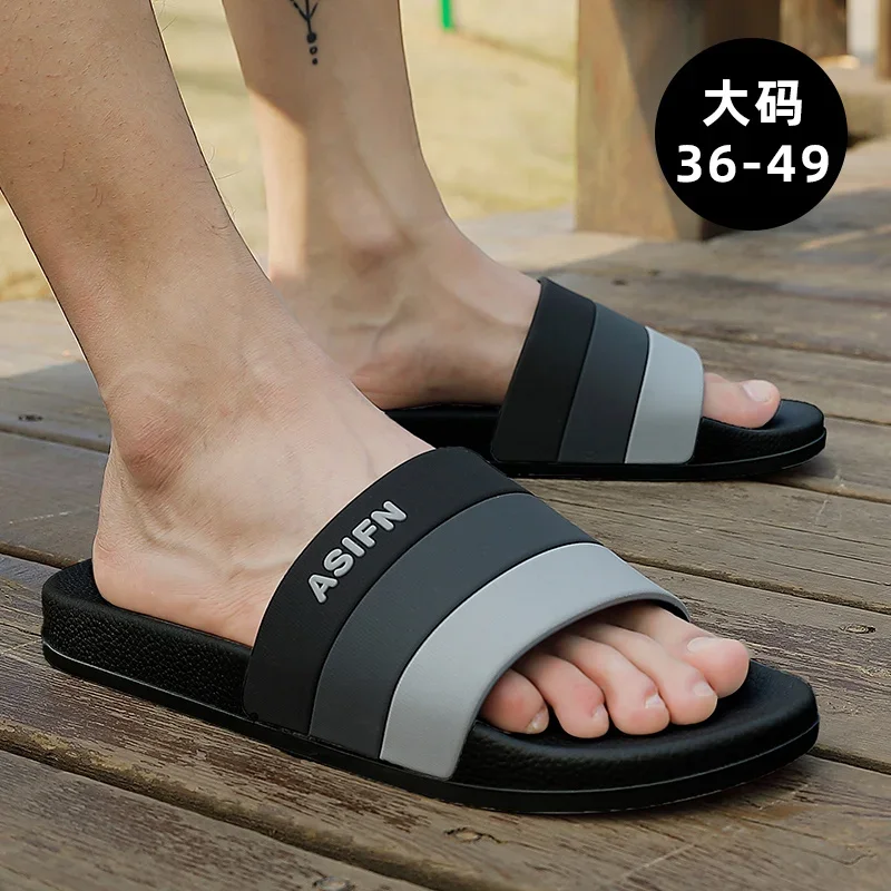 Large Size Men's Slippers Summer Extra Large Size 50 Home 48 Indoor 47 Bathroom 46 Non-Slip 45 Slippers 49 Outdoor Wear