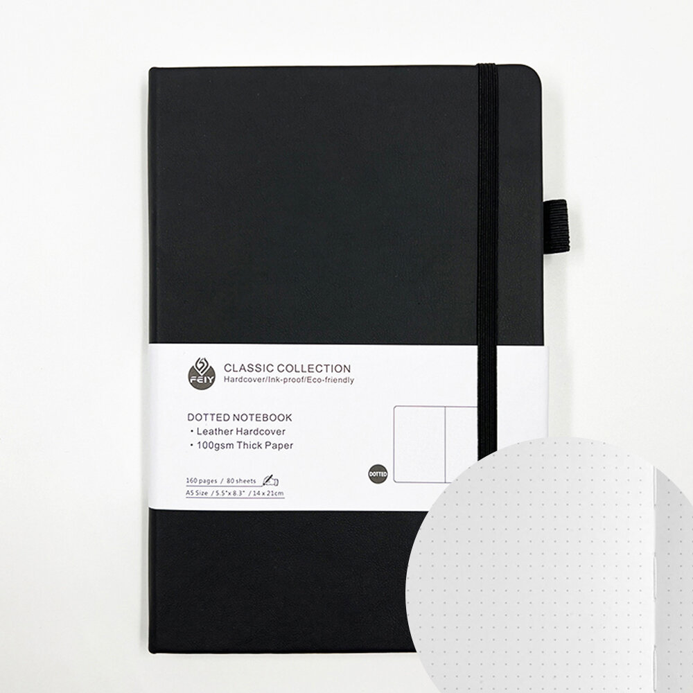 Premium Bullet Dot Grid /Horizontal Line Notebook - 160 Pages A5/A6 Journal for Creativity Writing SketchingThick 100 GSM