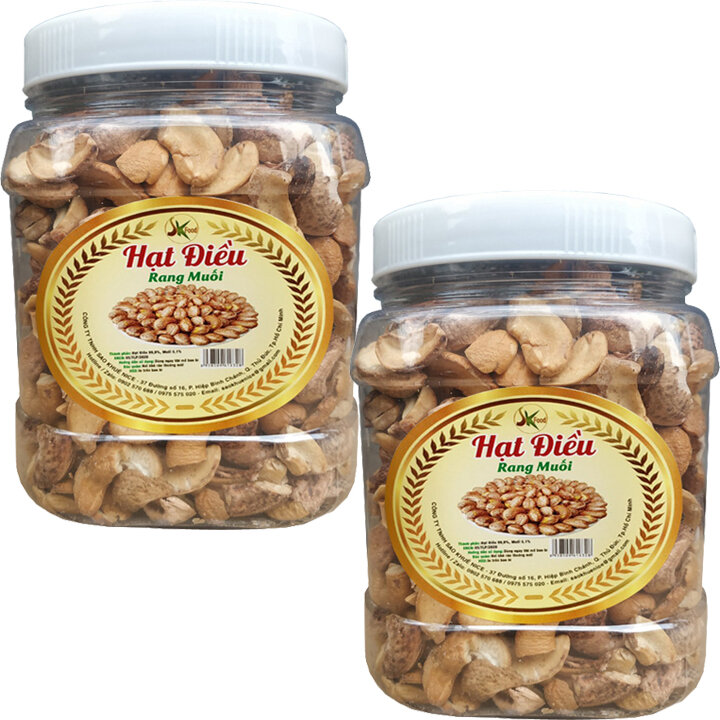 Hạt điều rang muối bể còn vỏ 250g SK FOOD