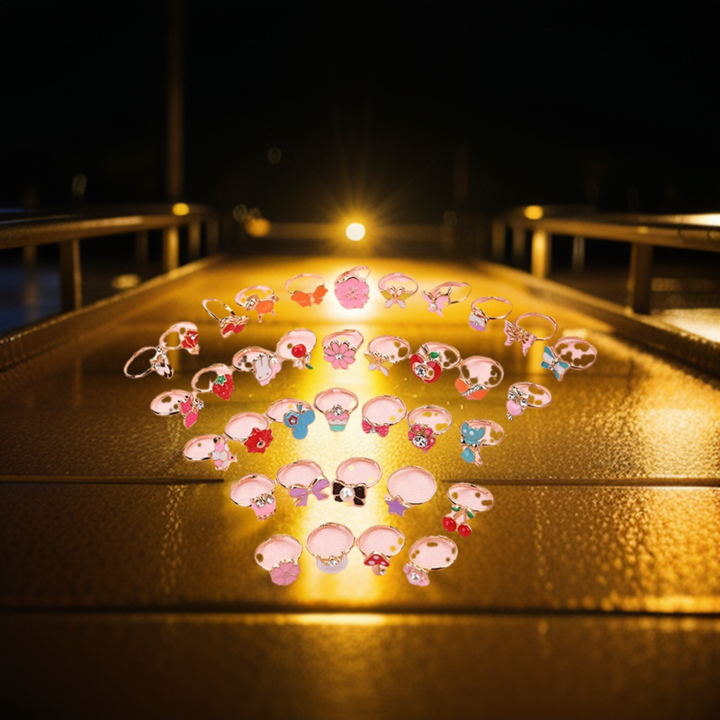 Cute Adjustable Rings for Children. 