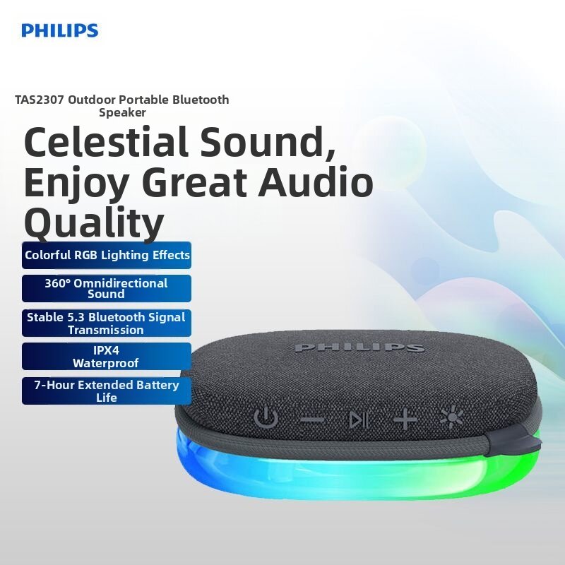 Philips | Bluetooth Portable Mini Speaker with High-Quality Sound and Waterproof