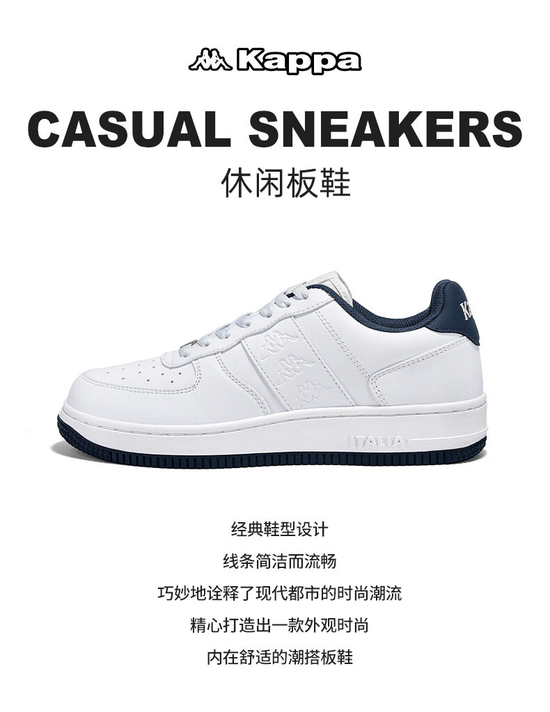 Kappa Women's Thick Bottom Slip-On Sneakers Casual Sport Shoes Original Design Summer 2025 Fashion Youth Cross Strap · v6