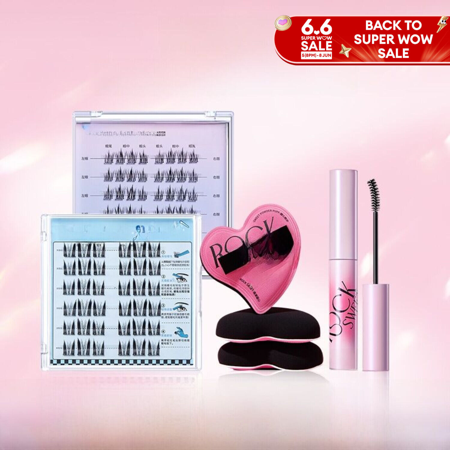 Rock Sweet Heart Brown Eyebrow Gloss Waterproof Long-lasting No Smudging Fake Lashes Easy Application Chinese Manufacturer