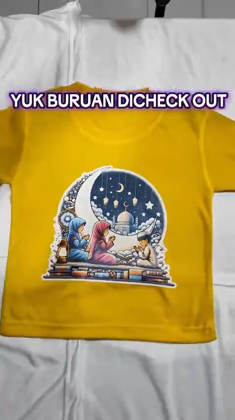 Baju Kaos Distro Anak Laki Laki Import ( 043 OREN ) SIZE S ( 1-2 TAHUN )
