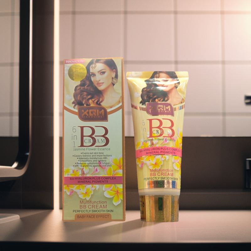 New Xqm BB Jasmine Flower Essence 6 in 1 Multifunction BB Cream With bio HYALURON Plus Complex Mineral Pigments WATERPROOF. 