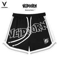 Veidoorn | Summer Loose American Style Training Shorts Mens Running Mesh Sport Pants