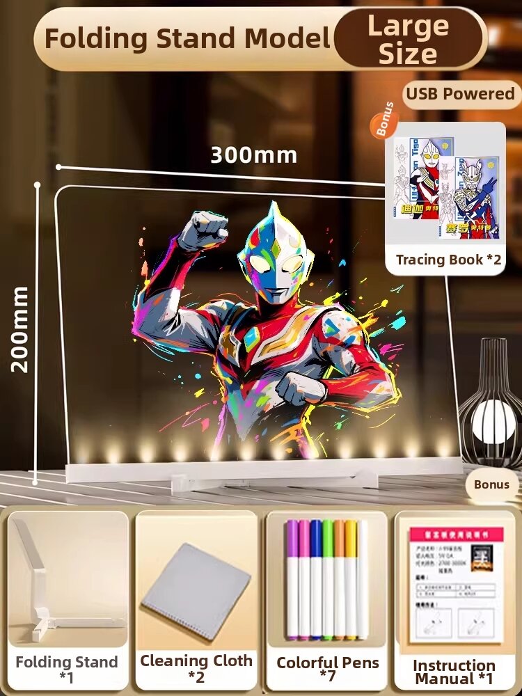 XIONGBUFAN | Erasable LED Illuminated Drawing Board