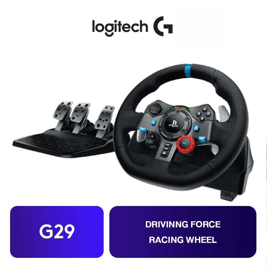 Logitech G29 Driving Force Racing Wheel, Optimized for PS5, PS4, PS3, and PC - Ultimate Driving Experience With Dual-Motor Force Feedback ราคา 11,990 บาท*ส่งฟรี