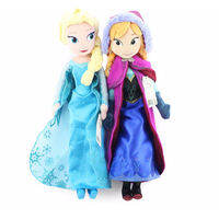 AOGER | 40cm Frozen Princess Anna Elsa Plush Doll Toys Snow Queen Princess Anna & Elsa Soft Stuffed Toys Gifts for Girls Kids