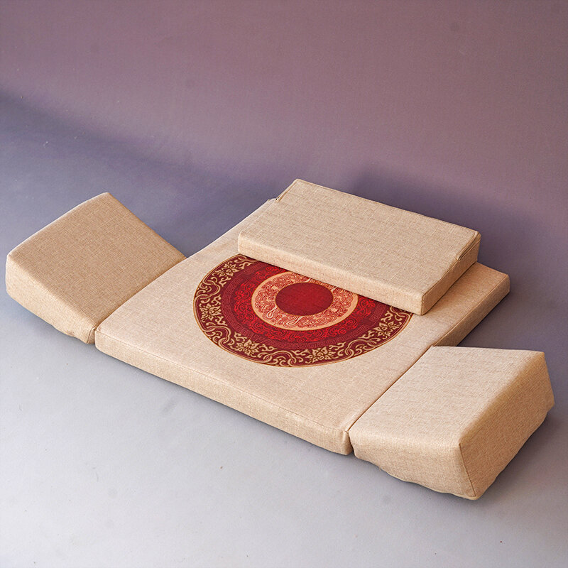 Ergonomic Meditation Zafu Cushion Double Lotus Seat Home Use Zen Repair Pad South Huai Jin Special Quiet Sitting Zen Mat
