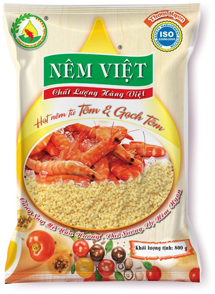 Hạt Nêm Việt Tôm và Gạch Tôm gói lớn 800gr