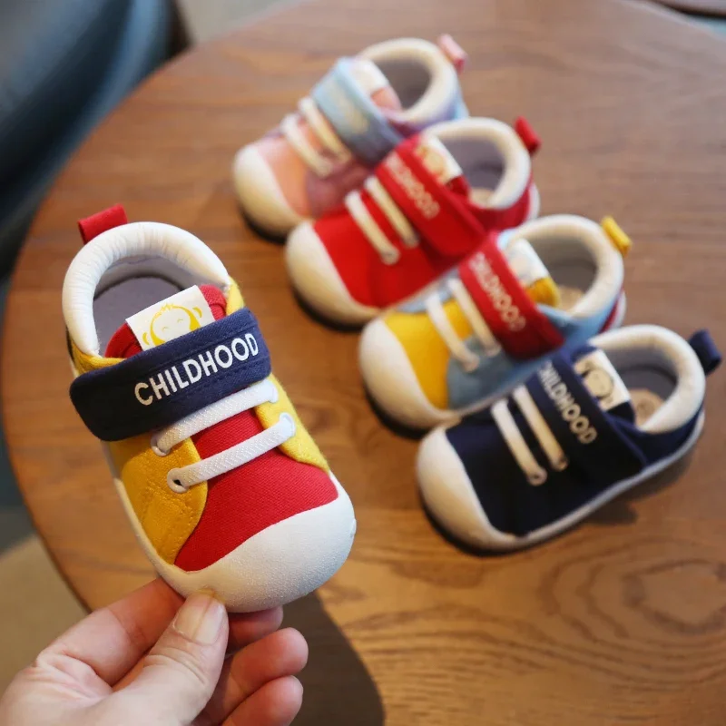 Toddler Shoes Baby Girl Shoes Spring and Autumn Boys 0-1-2 1-3 Years Old Young Baby's Shoes Single-Layer Shoes Soft Bottom Cloth Shoes for Children
