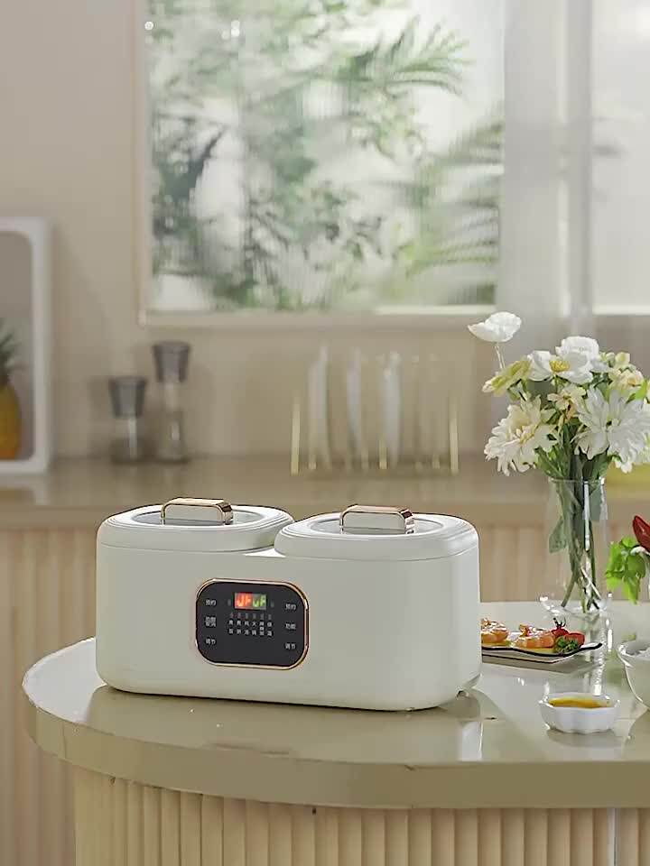 [9.6 Ten Thousand People Collection ] German Dual Pot Low Sugar Rice Cooker Household Rice Soup Separation SmallMulti-Function Rice Cooker 1-2 People 3 Integrated