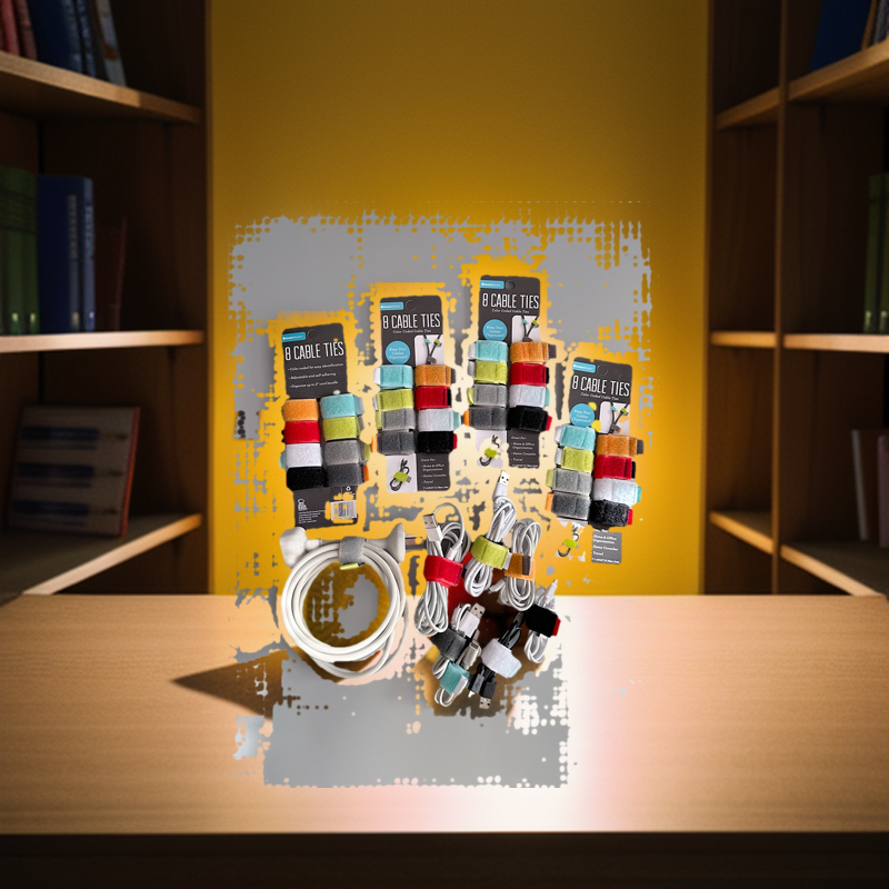 8 Pieces Velcro Cable Tie Organizer Set. 