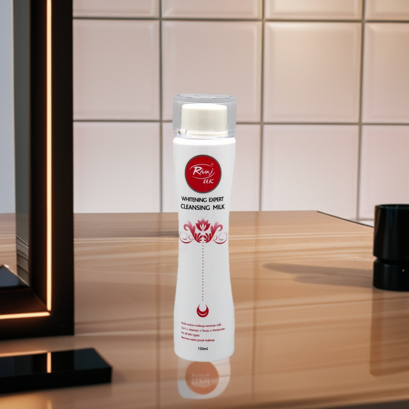 RIVAJ UK WHITENING EXPERT CLEANSING MILK 150ML. 