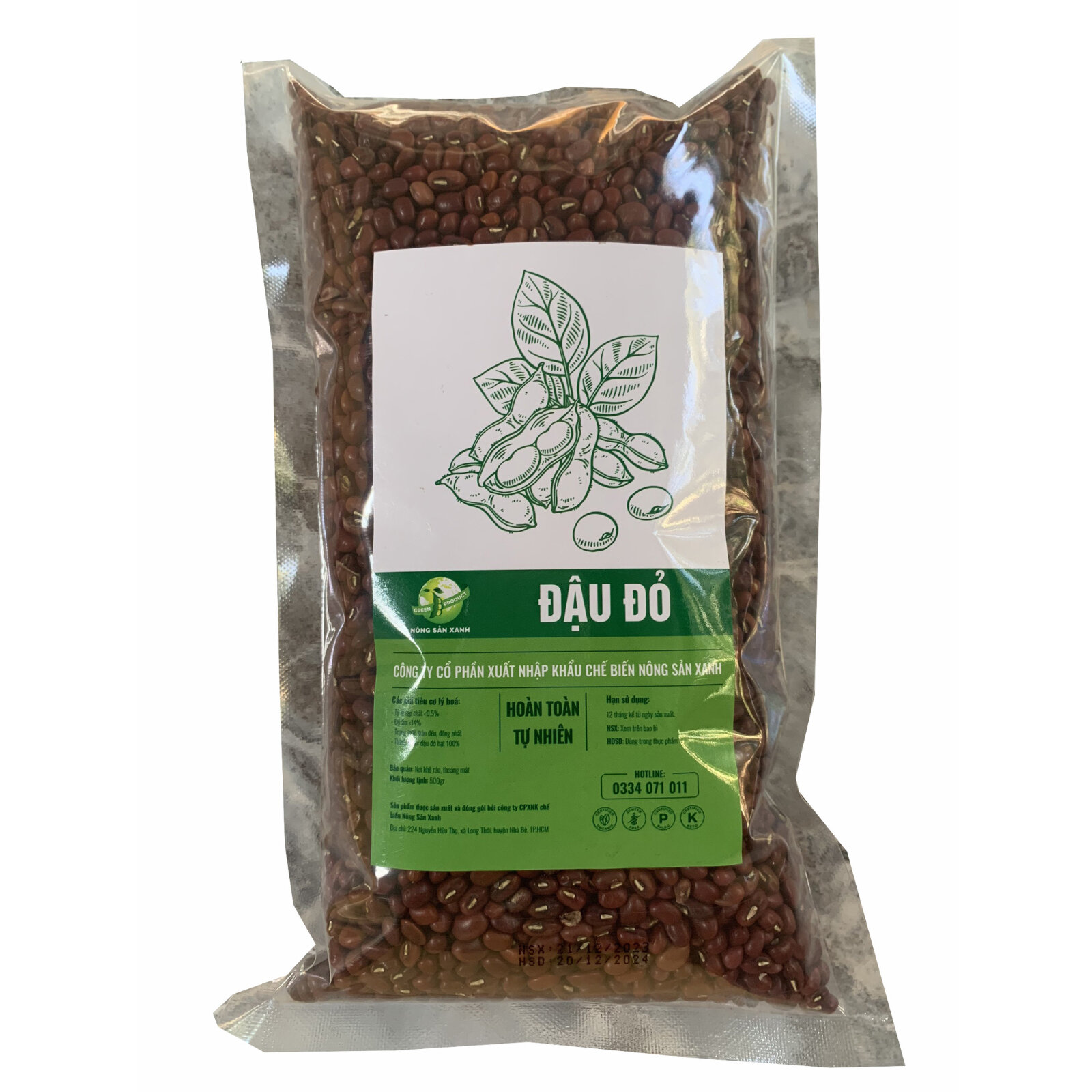 Đậu đỏ 500gr - Nông Sản Xanh