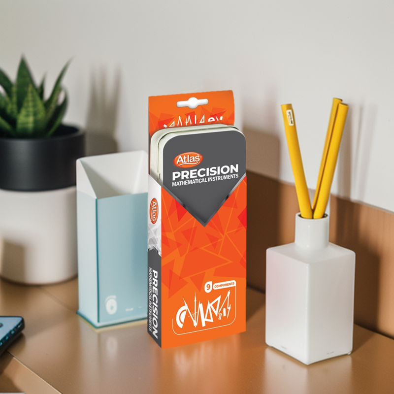 Atlas Metal Geometry Set - 9pcs Set. 